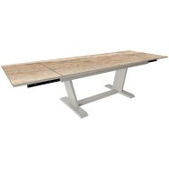Table Amber 180/280x100 cm kedra/alu - Proloisirs