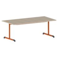 Table Bandana 160 80 cm fixe dégagement latéral stratifié - Mobidecor