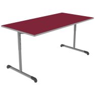 Table Bandana rectangulaire réglable T3/T6 polyuréthane - Mobidecor