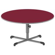 Table Bandana ronde Ø120 réglable stratifié polyuréthane - Mobidecor