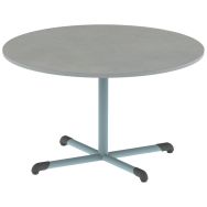 Table Bandana ronde Ø 120 cm fixe piètement central softop - Mobidecor