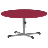 Table Bandana ronde réglable piètement central stratifié - Mobidecor