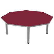 Table Carélie mobile octogonale pieds strat polyuréthane - Mobidecor