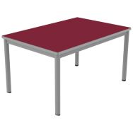 Table Carélie mobile rectangulaire stratifié polyuréthane - Mobidecor