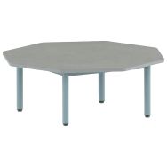 Table Carélie octogonale Ø 120 cm fixe 4 pieds softop - Mobidecor