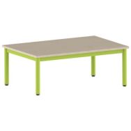 Table Carélie rectangulaire 120 80 cm fixe pieds stratifié - Mobidecor