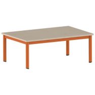 Table Carélie rectangulaire 120 80 mobile pieds stratifié - Mobidecor