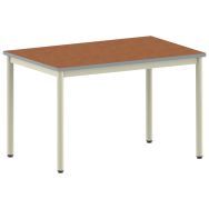 Table Carélie rectangulaire 120 x 80 cm fixe pieds softop - Mobidecor