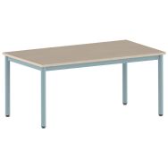 Table Carélie rectangulaire 140 80 cm fixe pieds stratifié - Mobidecor