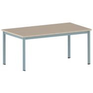 Table Carélie rectangulaire 140 80 mobile pieds stratifié - Mobidecor