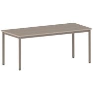 Table Carélie rectangulaire 180 80 cm fixe pieds stratifié - Mobidecor