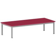 Table Carélie rectangulaire 180 80 mobile pieds stratifié - Mobidecor