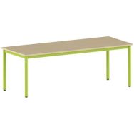 Table Carélie rectangulaire 200 80 cm fixe pieds stratifié - Mobidecor
