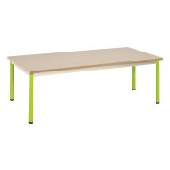 Table Chloé 4 pieds 160 x 80 cm T3 plateau beige piétement granny