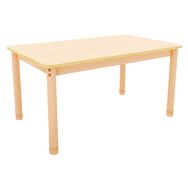 Table Classik rectangulaire réglable T3 T4 piètement bois hêtre