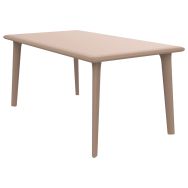 Table DESSA 160 x 90 cm polypropylène - sable