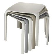 Table Drop Carré 72 x72 Blanche
