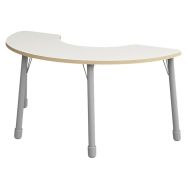 Table Eko haricot 146 x 68 cm T6 - blanc