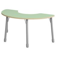 Table Eko haricot 146 x 68 cm réglable T1 à T3 - vert menthe