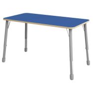 Table Eko rectangulaire 138 x 69 cm réglable T3 à T6 - bleu