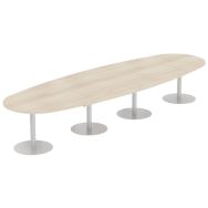 Table Elbia piètement sur base métal 60 cm plateau épaisseur 25 - MBA