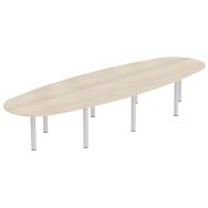 Table Elbia piètement tube plateau épaisseur 25 mm - MBA