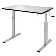 Table Ergotable 2, Plateau inclinable 120x60cm, Hauteur r&eacute;glable 56-90cm