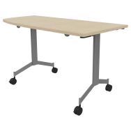 Table Eureka abattante angle gauche intégré 150x70 cm - Buronomic