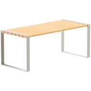 Table Forézien 1,90 m robinier/acier - Tolerie Forezienne