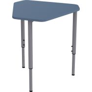 Table Géométra trapèze 45 65,5x61 cm mélaminé T3 à 7 Bleu
