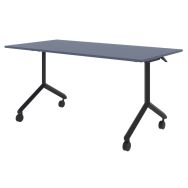 Table LISBONNE plateau abattant 180x80cm bleu brume-Enond Mobilier