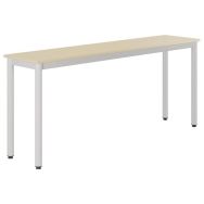 Table Lyra 180 40 cm pieds mélaminé chants polypropylène - Mobidecor