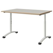Table Malibu 120x80 réglable T3/T6 stratifié alaisé - Manutan Expert