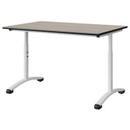 Table Malibu 120x80 régl. T3/T6 dég. lat. strat s/moulé-Manutan Expert