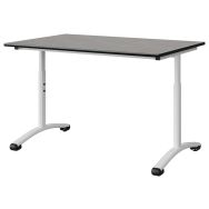 Table Malibu 120x80 régl. T3/T6 strat antibruit s/moulé-Manutan Expert
