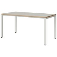 Table Malibu 160x80 pieds soudés stratifié alaisé - Manutan Expert