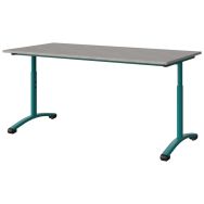 Table Malibu 160x80 réglable T3/T6 -DL- stratifié ABS - Manutan Expert