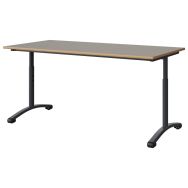 Table Malibu 160x80 réglable T3/T6 stratifié alaisé - Manutan Expert