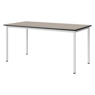 Table Malibu 160x80cm T6 - 4P - stratifié antibruit surmoulé acacia/noir - blanc