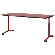 Table Malibu 180x80 régl. T3/T6 dég. lat. strat s/moulé-Manutan Expert