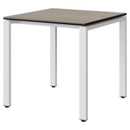 Table Malibu 80 x 80 cm T6 - 4P soudés - stra surm chêne bardolino/noir - blanc