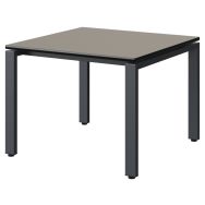 Table Malibu 80x80 pieds soudés stratifié surmoulé - Manutan Expert