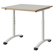 Table Malibu 80x80 réglable T3/T6 stratifié alaisé - Manutan Expert