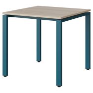 Table Malibu 80x80cm pieds soudés stratifié chant ABS - Manutan Expert