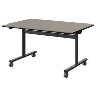 Table Malibu rabattable 120x80 antibruit surmoulé - Manutan Expert