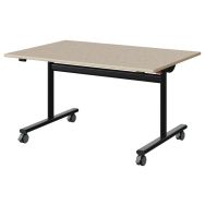 Table Malibu rabattable 120x80 strat isoson surmoulé - Manutan Expert