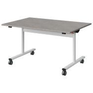 Table Malibu rabattable 120x80cm stratifié chant ABS - Manutan Expert