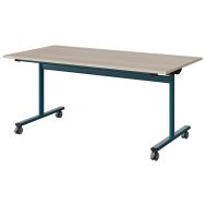 Table Malibu rabattable 160x80cm stratifié chant ABS - Manutan Expert
