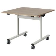 Table Malibu rabattable 80x80 cm stratifié chant ABS - Manutan Expert