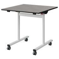 Table Malibu rabattable 80x80 stratifié surmoulé - Manutan Expert